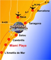 Коста Дорада на карте